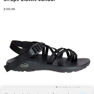 Chaco Women's Zx/2 Adjustable Dual Strap Classic Black Sandal Strappy Size 10